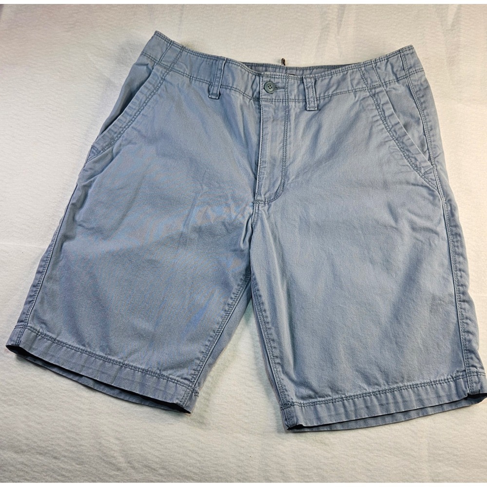 Old Navy Mens Ultimate Slim Built-In Flex Chino Shorts Lot 2 Pairs Blue Red 31
